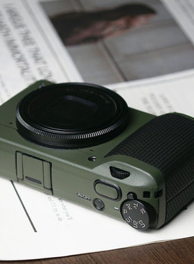 美然 适用于理光GR3贴膜GR3X相机机身贴纸 碳纤维皮纹磨砂 相机全包保护膜贴皮3M相机改色