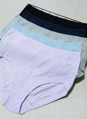 日单内裤大码女士三角内裤 胖MM底裤 纯棉三角裤舒适透气 K125