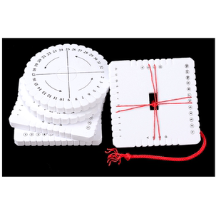 卡简盘编器圆形方形手工DIY饰品配件工具玉线手链中国结线编绳器