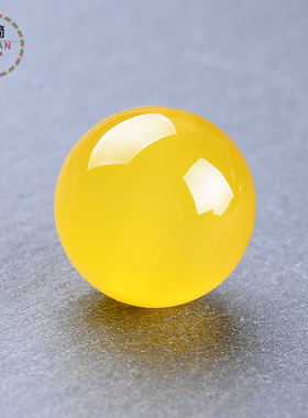 卡简黄玛瑙散珠子水晶圆珠隔珠半成品6~14mmdiy手链手串饰品配件