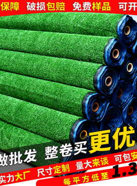 仿真草坪人工假草皮地毯户外人造塑料草绿色围挡足球场幼儿园铺垫
