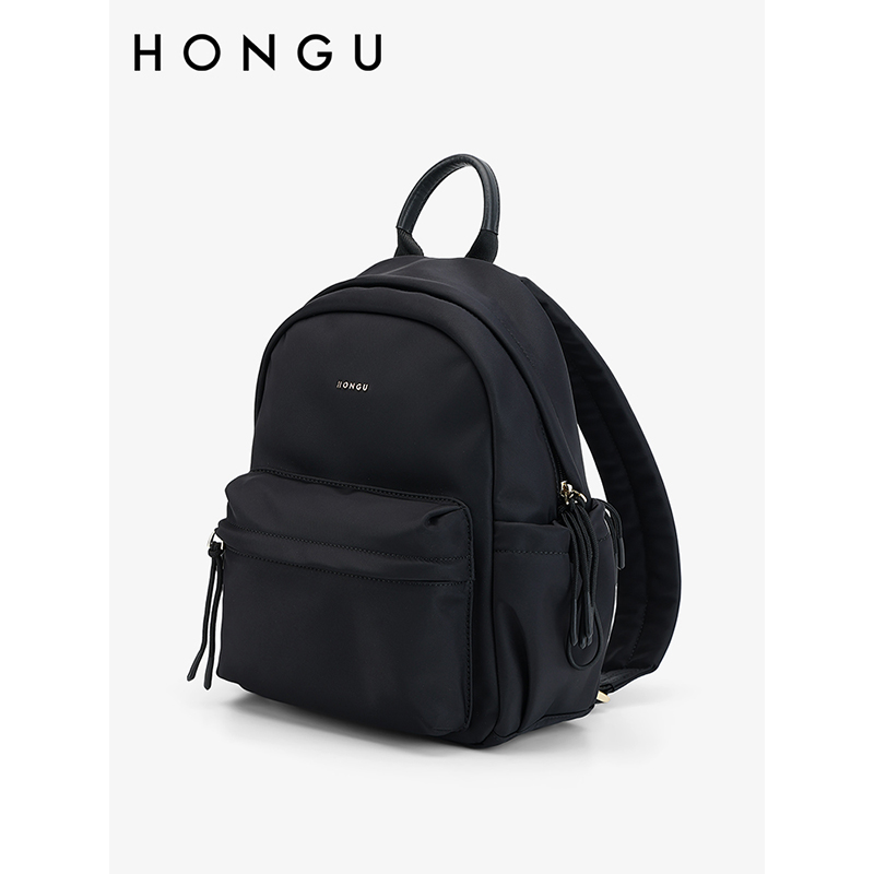 红谷女士双肩包休闲大容量背包