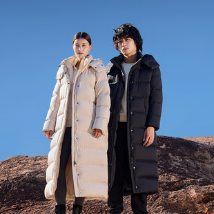 羽绒服女款2025年冬季新品加厚长款品高端95白鹅绒服男女同款羽绒