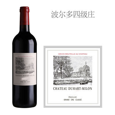 都夏美隆法国1855四级庄杜赫美伦酒庄古堡干红葡萄酒正牌单支