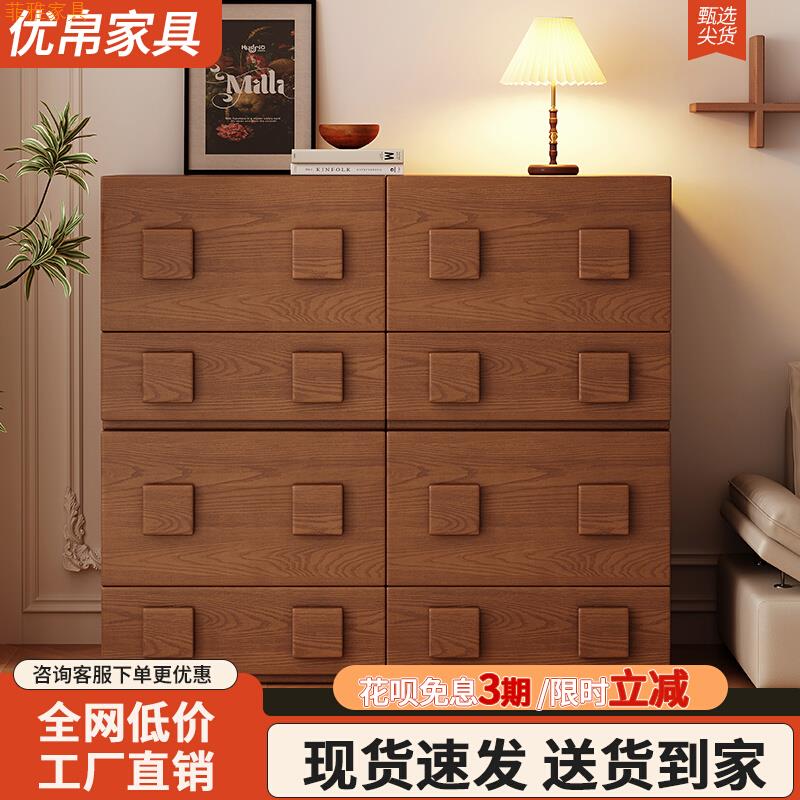 法式实木卡门柜客厅复古组合落地