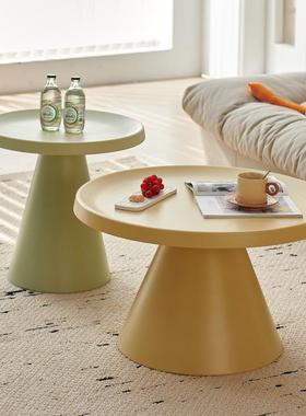 北欧茶几奶油风客厅家用小户型民宿边几创意网红ins圆形沙发角几