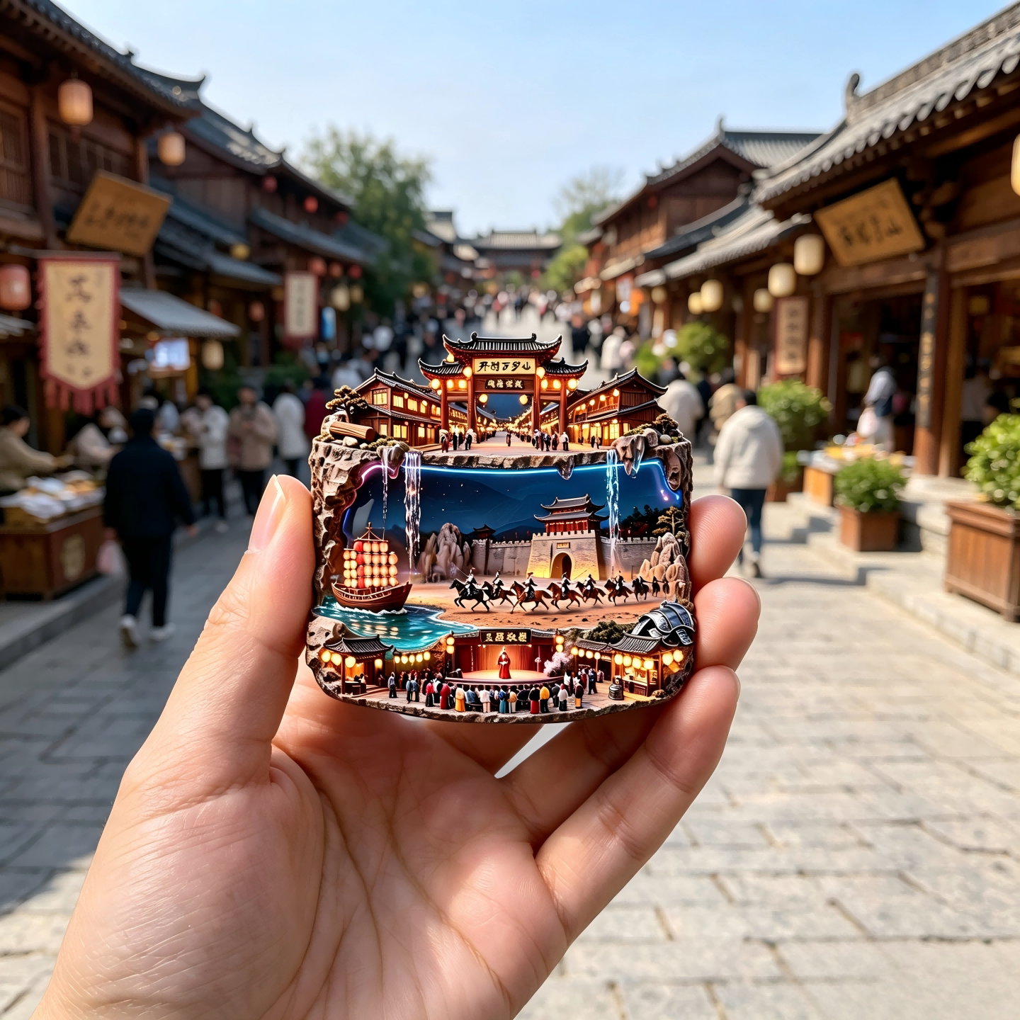 开封万岁山文创金属冰箱贴