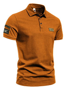 Men's Stand Collar Cotton T Shirt Camisa Polo Shirts男士polo