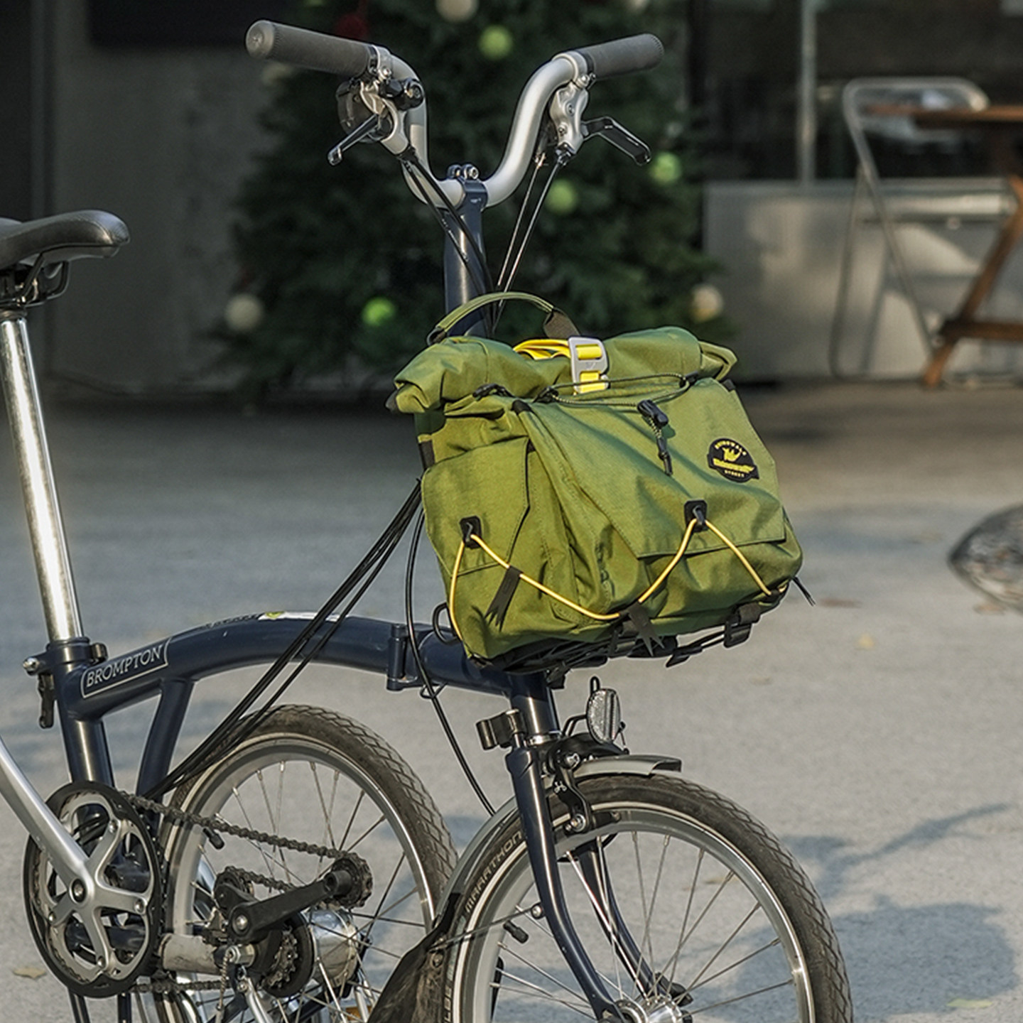 犀牛漫步折叠自行车猪鼻包小布车头包快拆车前包公路骑行通勤背包