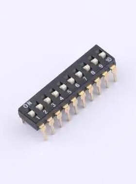 TAM110EZ 2.54间距 10P 拨码开关 轻触开关 插件,P=2.54mm 拨码开