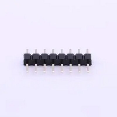 MTP220-1108S1 1x8P 间距:2mm 方针 直插 插件,P=2mm 排针