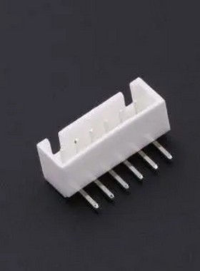 KH-A2504-06AW 白色 1x6P 间距:2.54mm 弯插 插件,P=2.5mm 线对板