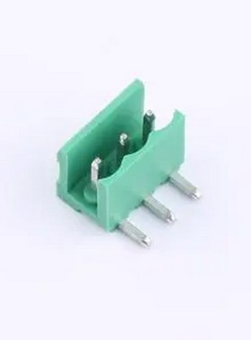MXHT396R-3.96-03P-GN01-Cu-A 1x3P 3.96mm 排数:1 每排P数:3 弯