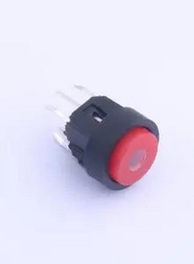 TPB01-124L1R 带红色灯 带支架 插件 轻触开关