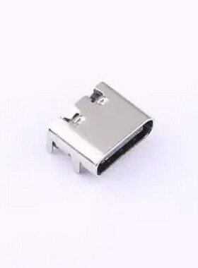 HC-TYPE-C-6P-010B 黑色 Type-C 母 卧贴 TYPE-C-6P 板上型无弹 L