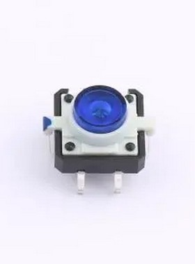 TS1273CJ-B 带灯开关 蓝色12.0mm*12.0mm 插件-6P,12x12mm 轻触开