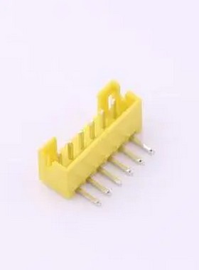WF-1B200A6P-Y 间距2.0mm 弯插 黄色 1x6P 弯插,P=2mm 线对板针座