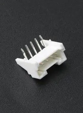 KH-A2026-05AWD 白色 1x5P 间距:2mm 弯插 系列:PA 弯插,P=2mm 线
