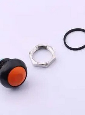 YTS8P012NL1OT00 三件套 橙色Φ12手柄塑胶按钮 5.5N 复位按动开