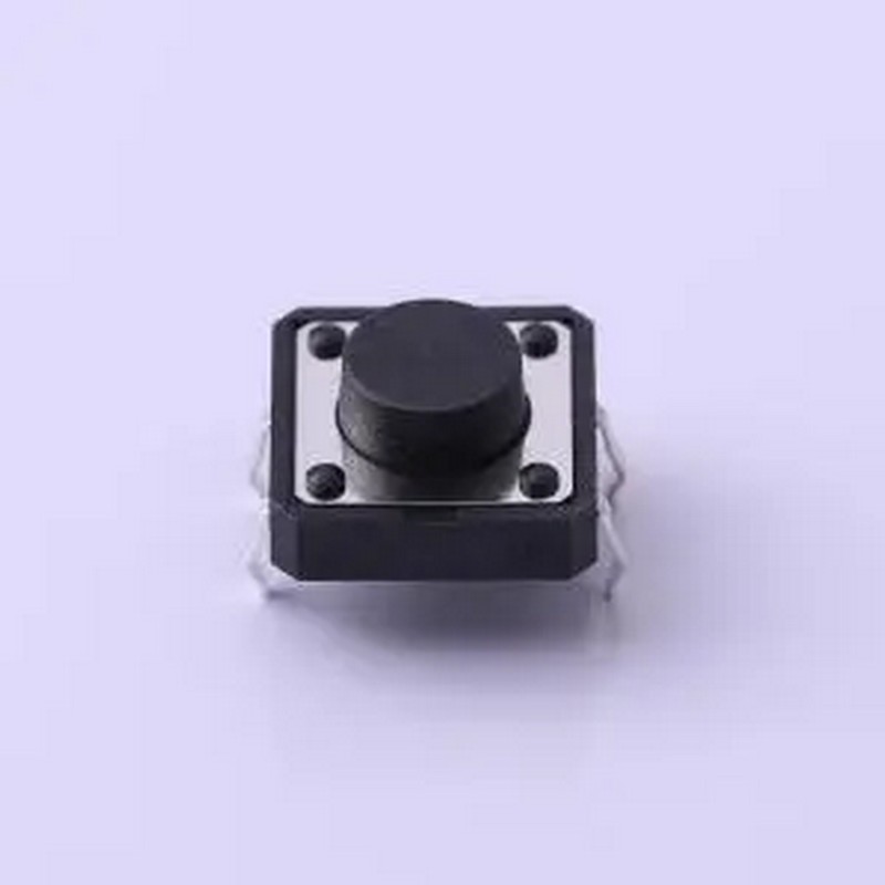 UK-B0224G60-DP25Y 12*12*6mm 直插 轻触开关 插件-4P,12x12mm 轻
