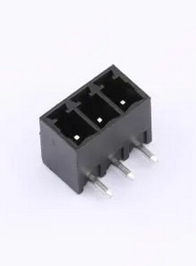 BX-DGRC-3.81-3P-B 3.81mm 1x3P 排数:1 每排P数:3 闭口弯针座 黑