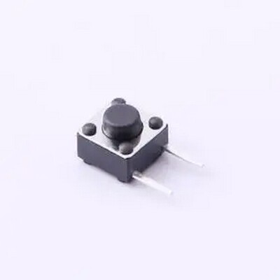 UK-B0222G50-DP25Y 6*6*5mm 卧插 轻触开关 弯插,6x6mm 轻触开关