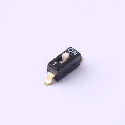 DSIC01LS-P 平拨,凸起式 1位拨码开关 SMD 拨码开关