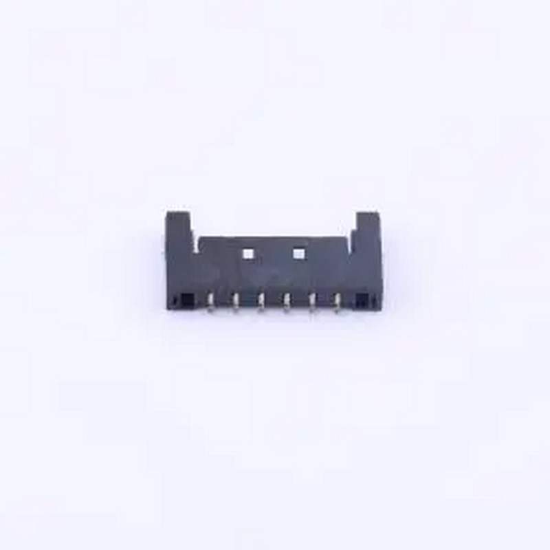 M1503RS-06-BK 1x6P间距:1.5mm卧贴 SMD,P=1.5mm,卧贴线对板针