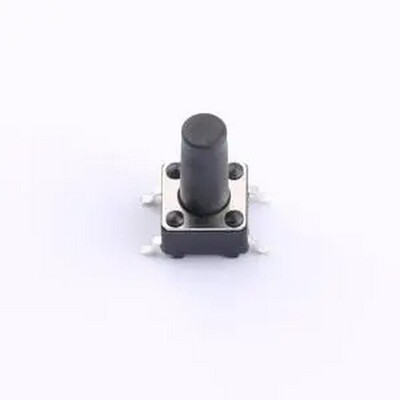 TSB06331-110D332DA-R0500 6*6*11贴片编带轻触开关180gf黑色 SMD