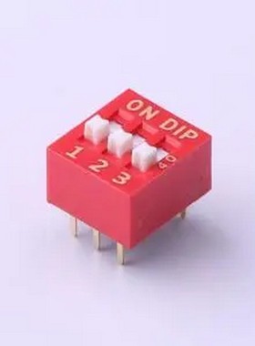 NDS-03V 3位插件拨码 插件,P=2.54mm 拨码开关