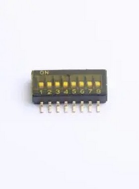 ZX-1.27BM-8PSMD 1.27间距 S脚 贴片8位编带 平拨 凹槽式 6位拨码