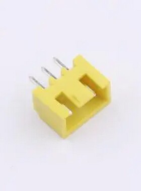 WF-1A254B3P-Y 间距2.54mm 直插 带扣 黄色 1x3P 插件,P=2.5mm 线