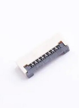 XW1020012-080R-001 翻盖式 下接 P数:8P 间距:1mm SMD,P=1mm,卧