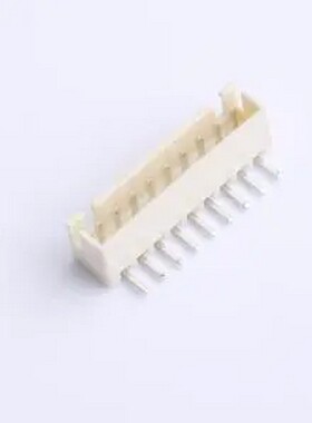 HCZZ0139-9 米色 1x9P 间距:2.54mm 弯插 系列:XH 插件铜 弯插,P=