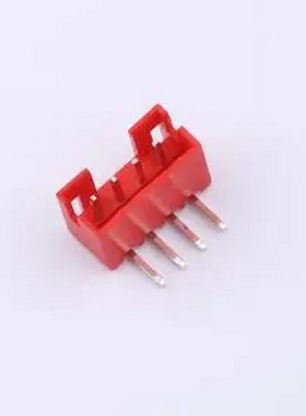 WF-1B200A4P-R 间距2.0mm 弯插 红色 1x4P 弯插,P=2mm 线对板针座