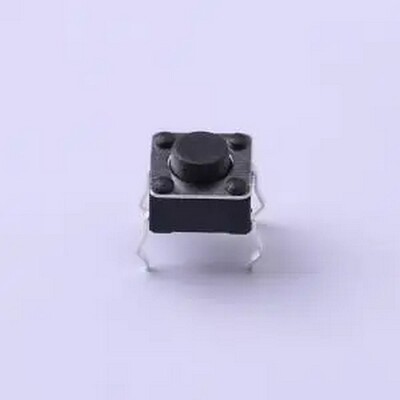 UK-B0202G43-DP25Y 6*6*4.3mm 直插 轻触开关 插件-4P,6x6mm 轻触