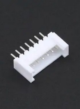 HC-HY2.0-7A-TW 1x7P 间距:2mm 直插 系列:HY 白色带扣 插件铜 插