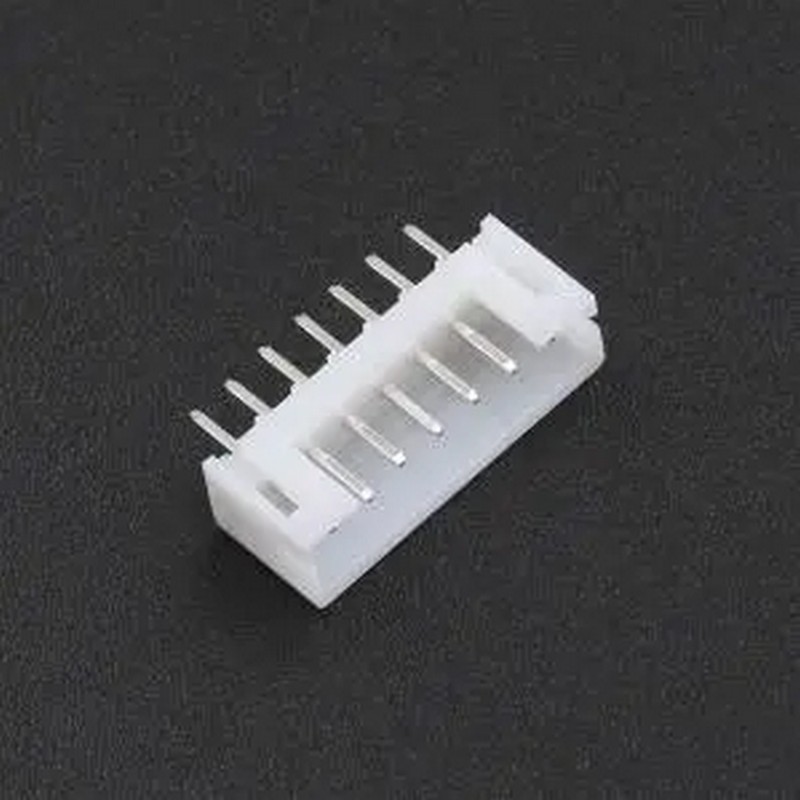 XD-PH-7A-G 白色 1x7P 间距:2mm 直插 系列:PH 插件,P=2mm 线对板