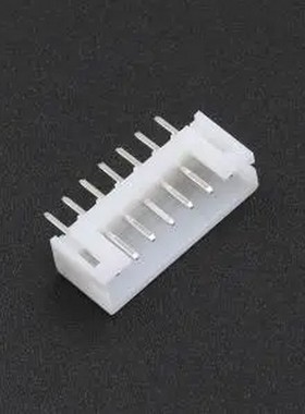 XD-PH-7A-G 白色 1x7P 间距:2mm 直插 系列:PH 插件,P=2mm 线对板