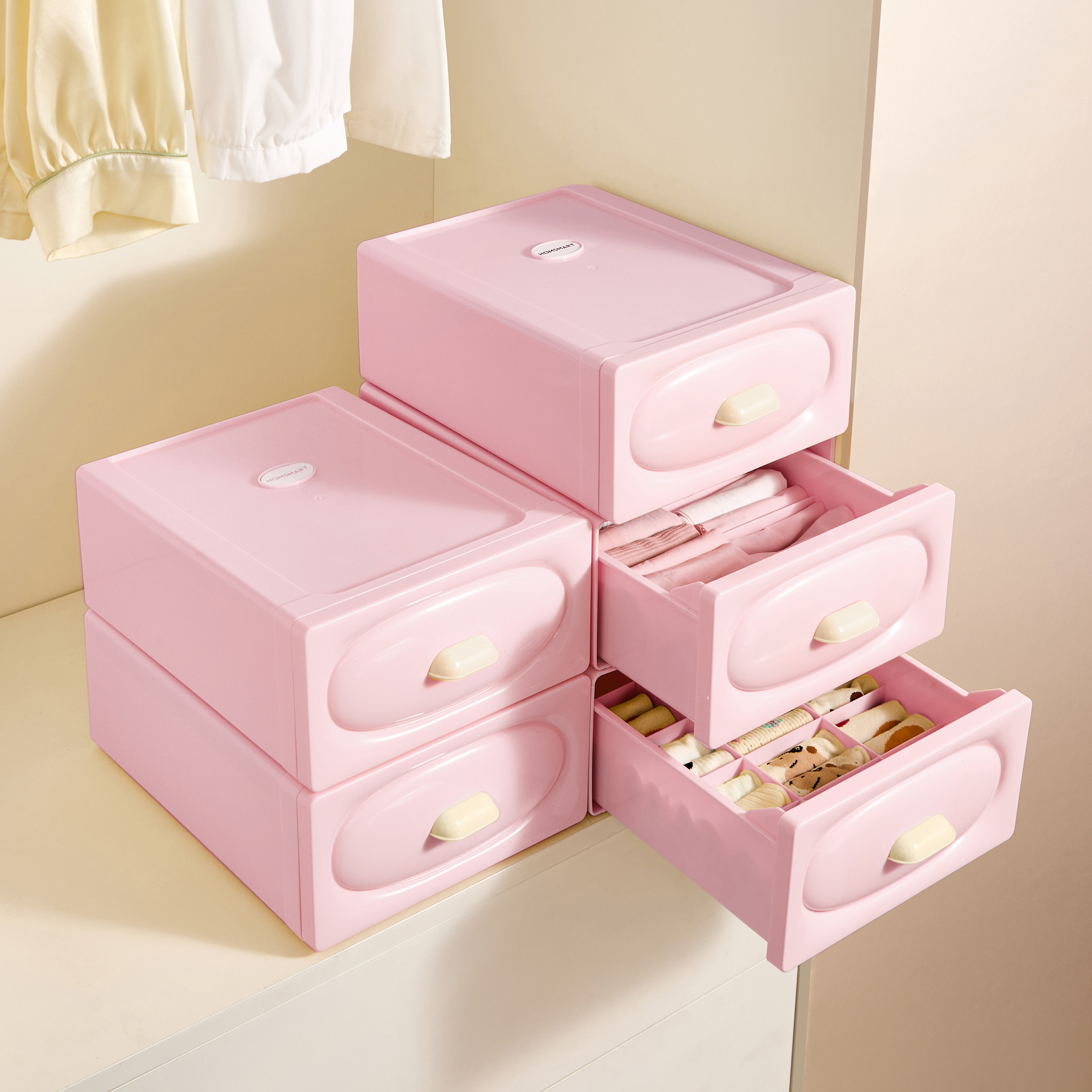 内衣收纳盒抽屉式带香薰片家用衣柜内裤文胸袜子内裤三合一整理盒,收纳整理,内衣收纳盒,淘宝优惠券,粉丝福利购,淘宝优惠卷