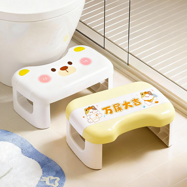卡通折叠马桶凳家用厕所儿童成人通用便携坐便凳踩脚拉屎搁脚凳子