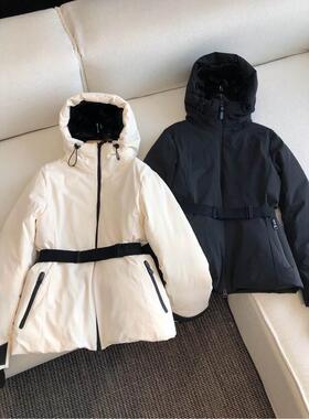 新款时尚百搭休闲羽绒服女连帽长袖羽绒服外套气质百搭上衣