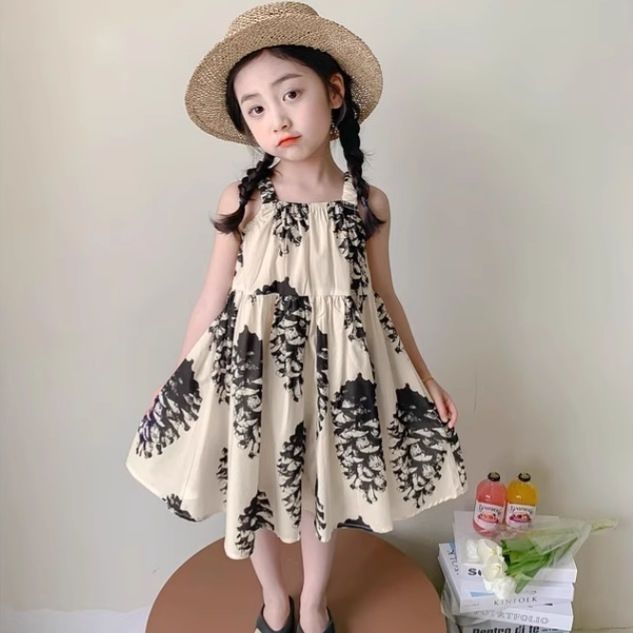 女童夏装连衣裙2025新款儿童夏季中大童无袖洋气背心潮流爆款裙子