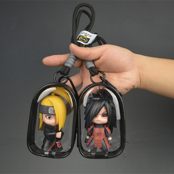 跨境迪达拉宇智波斑手办模型钥匙扣包挂动漫书包饰品学生礼品卡通