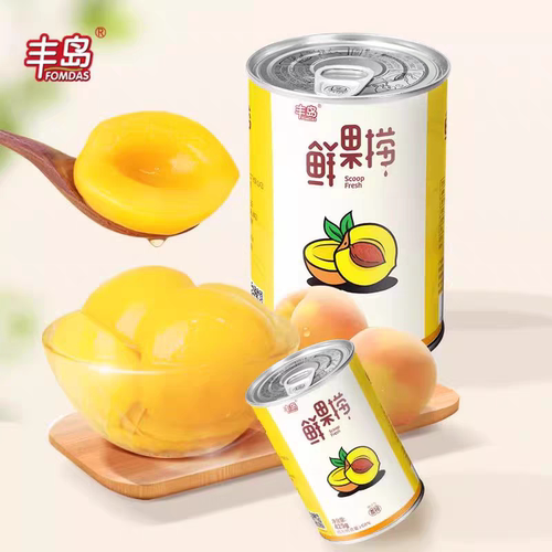 丰岛鲜果捞黄桃罐头425g*6罐水果罐头整箱装