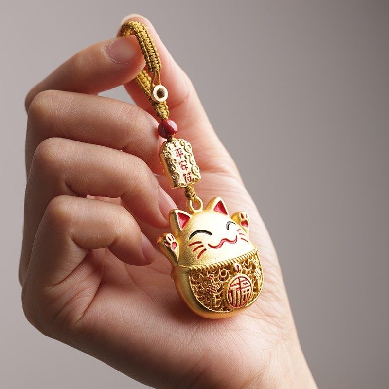 新款高端招财猫咪钥匙扣汽车钥匙挂件男女款式可爱个性创意钥匙链,节庆用品/礼品,钥匙链,淘宝优惠券,粉丝福利购,淘宝优惠卷