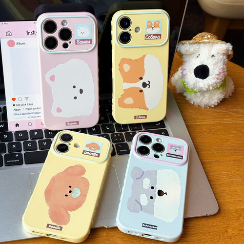 卡通西高地柯基小狗适用iPhone17promax手机壳苹果16pro13小米17华为mate80p70k90magic8iqoo15reno14x300s60