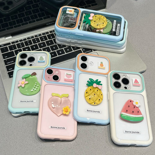 大西瓜菠萝贴件适用苹果17promax手机壳iPhone16pro13小米15华为mate80p90reno16nova14findx9荣耀400x200s50