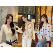 国风马甲 蕾丝衫 TAKIYAS SHOP丝绒上衣