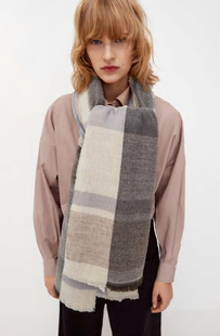 米兰格子披肩3920 围巾加厚保暖围巾时尚 262 新款 z家围巾女秋冬季